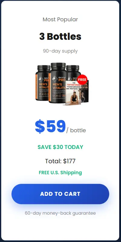 AlphaFuel Pro  3 Bottle Price